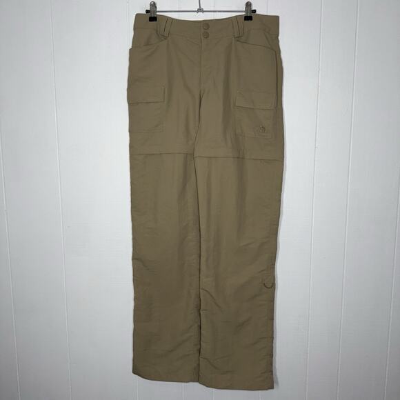 The North Face Women’s Convertible Cargo Paramount Pants Khaki Beige Hiking 10L - Picture 1 of 5